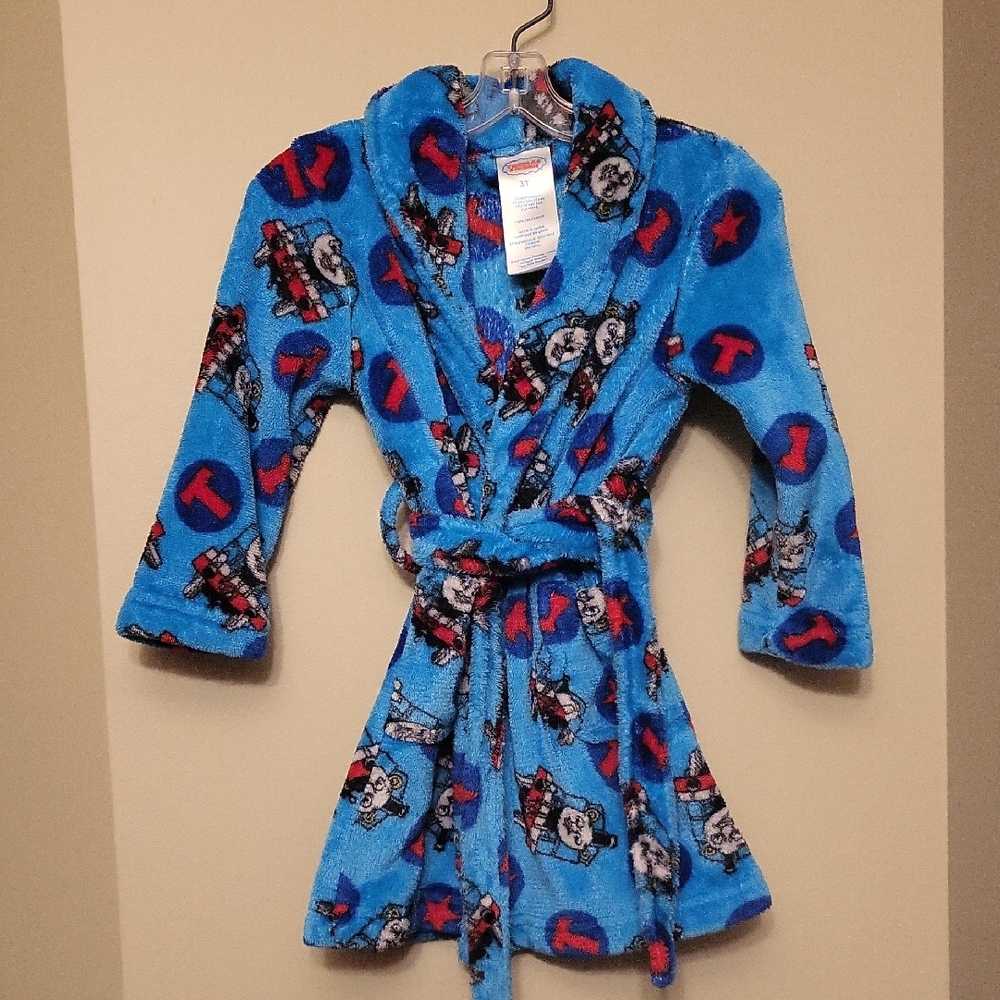 Thomas & Friends vibrant blue soft robe
